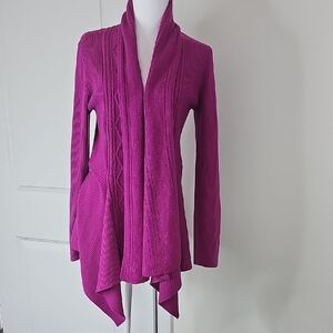 Elegant Women's Fuchsia Cardigan